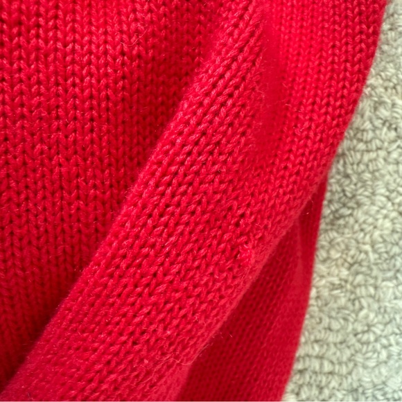 Red Western-Themed Cardigan with Embroidered Details - Picture 9 of 12